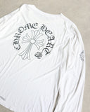 Chrome Hearts Neck Logo Cross Horseshoe L/S Tee