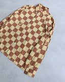 BAPE 2002 Damiere Pattern Button Up L/S Shirt