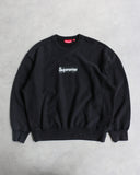 Supreme SS25 Washed Box Logo Crewneck Black