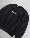 Supreme SS25 Washed Box Logo Crewneck Black