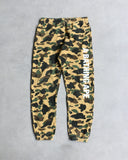Bape Yellow 1st Camo Sweatpants