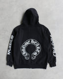 Chrome Hearts Horseshoe Thermal Lined Zip Up Hoodie
