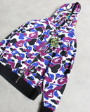 BAPE Hong Kong Exclusive Camo Reversible Zip Up Shark Hoodie