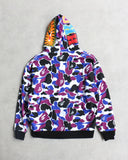 BAPE Hong Kong Exclusive Camo Reversible Zip Up Shark Hoodie
