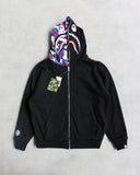 BAPE Hong Kong Exclusive Camo Reversible Zip Up Shark Hoodie
