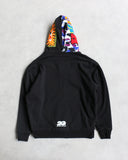 BAPE Hong Kong Exclusive Camo Reversible Zip Up Shark Hoodie
