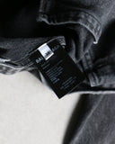 Balenciaga Red Back Logo Denim Jacket