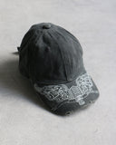 Acne Studios Washed Black Paisley Cap