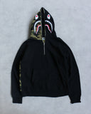 BAPE Quarter Zip Shark Hoodie