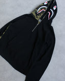 BAPE Quarter Zip Shark Hoodie