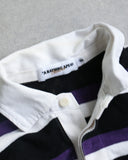 BAPE Vintage Crest Patch Striped L/S Rugby Shirt