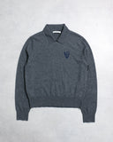 Acne Studios Jacquard Collared Heart Sweater