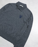 Acne Studios Jacquard Collared Heart Sweater