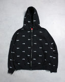 Supreme Repeat Logo Zip Up Hoodie