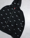 Supreme Repeat Logo Zip Up Hoodie