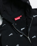 Supreme Repeat Logo Zip Up Hoodie