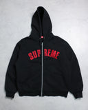 Supreme Arc Logo Thermal Zip Up Hoodie