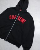 Supreme Arc Logo Thermal Zip Up Hoodie