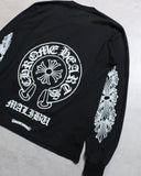 Chrome Hearts Malibu Exclusive Floral Horseshoe L/S Tee