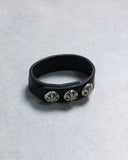 Chrome Hearts Star Leather Snap Bracelet