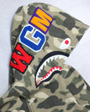 BAPE 2011 Desert Camo Zip Up Shark Hoodie