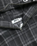 BAPE Comme Des Garcons Osaka Exclusive Plaid Zip Up Shark Hoodie