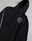 Chrome Hearts Online Exclusive Pink Horseshoe Pullover Hoodie