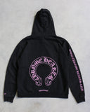Chrome Hearts Online Exclusive Pink Horseshoe Pullover Hoodie
