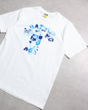 BAPE Blue Camo Baby Milo Collegiate Tee