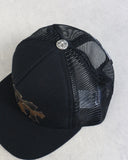 Chrome Hearts Triple Cross Camo Leather Trucker Cap