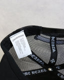 Chrome Hearts Triple Cross Camo Leather Trucker Cap