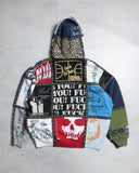 Supreme Number (N)ine Patchwork Zip Up Hoodie