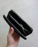 Chrome Hearts Leather Triple Cross Clutch Wallet