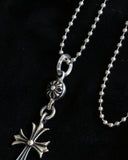 Chrome Hearts Tiny Ball Cross .925 Silver Pendant