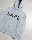 BAPE Spellout Zip Up Hoodie