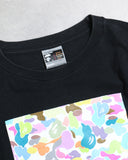 BAPE 2008 Rainbow Camo Box Logo Tee