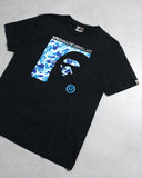 BAPE 2008 APE SHALL NEVER KILL APE Tee Black