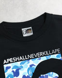 BAPE 2008 APE SHALL NEVER KILL APE Tee Black