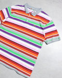 BAPE 2012 Rainbow Striped S/S Polo Shirt