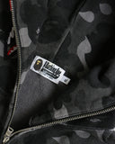 BAPE Black Camo Shark Zip Up Hoodie