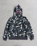 BAPE Glow In The Dark Shark Zip Up Hoodie