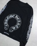 Chrome Hearts Floral Horseshoe L/S Tee