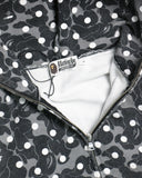 BAPE Polka Dot Camo Zip Up Shark Hoodie