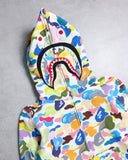 BAPE Multi Camo Shark Zip Up Hoodie