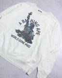 A Bathing Ape Destroy Washed Statue Of Liberty Crewneck - The Archive AU