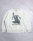 A Bathing Ape Destroy Washed Statue Of Liberty Crewneck - The Archive AU