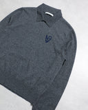 Acne Studios Jacquard Collared Heart Sweater - The Archive AU