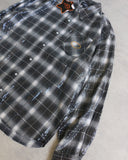 AFB Sequins Flannel Button Up Shirt - The Archive AU