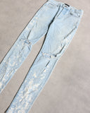 Amiri Bleach Stained Distressed Skinny Denim Jeans - The Archive AU