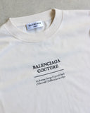 Balenciaga Couture Stitched Text Tee - The Archive AU